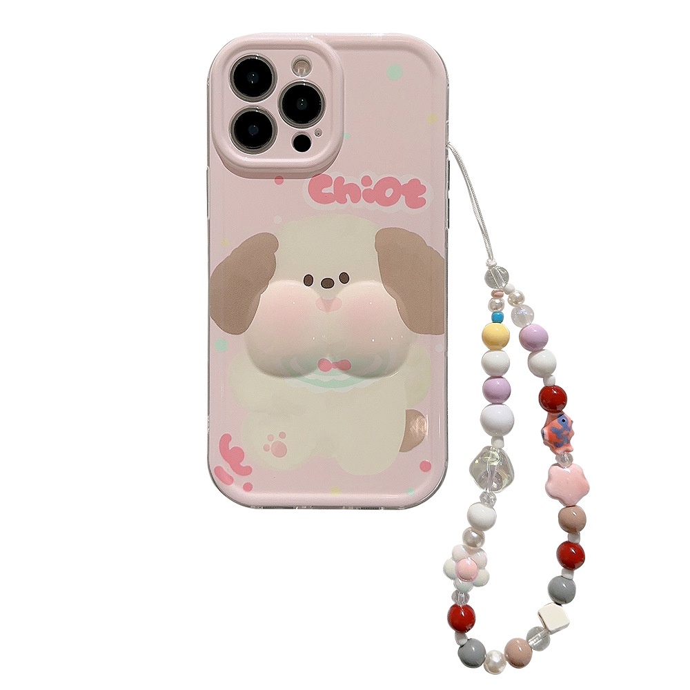 Ốp Điện Thoại tpu Silicon Chống Rơi Hình Mông Cún Ba Chiều Cho iphone 11 12 13 14 15 pro max plus x xr xs max
