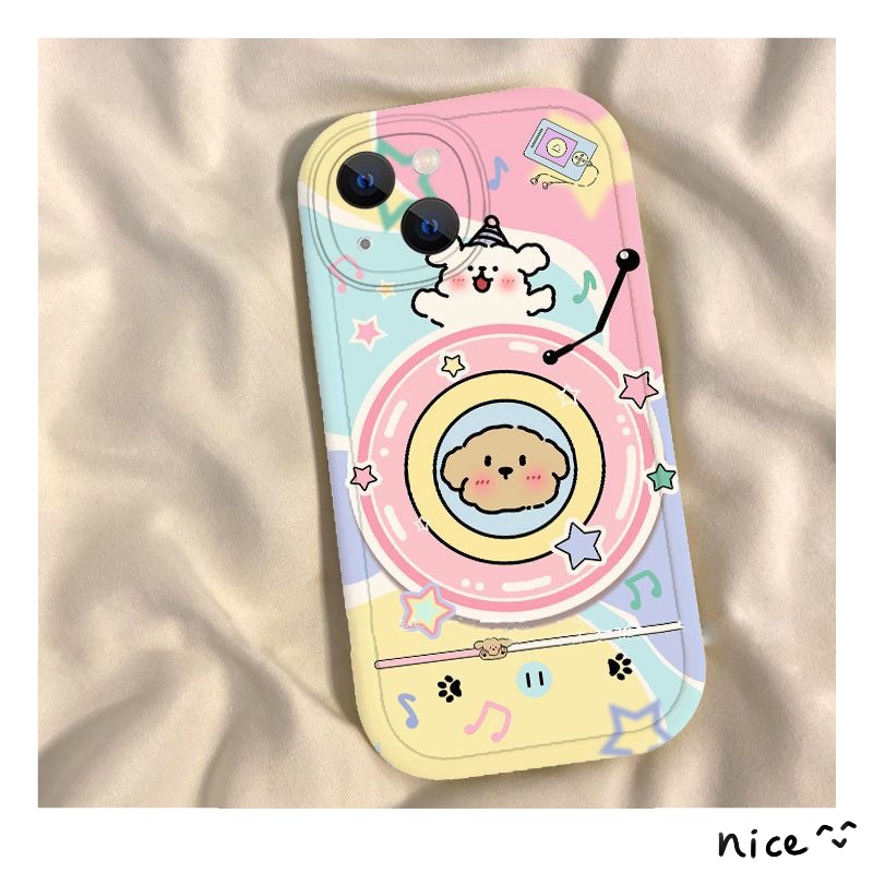 Ốp Điện Thoại silicone In Hình Mèo Âm Nhạc Cho iphone 7 7plus 8 8plus xs xr 11 12 13 14 pro plus promax