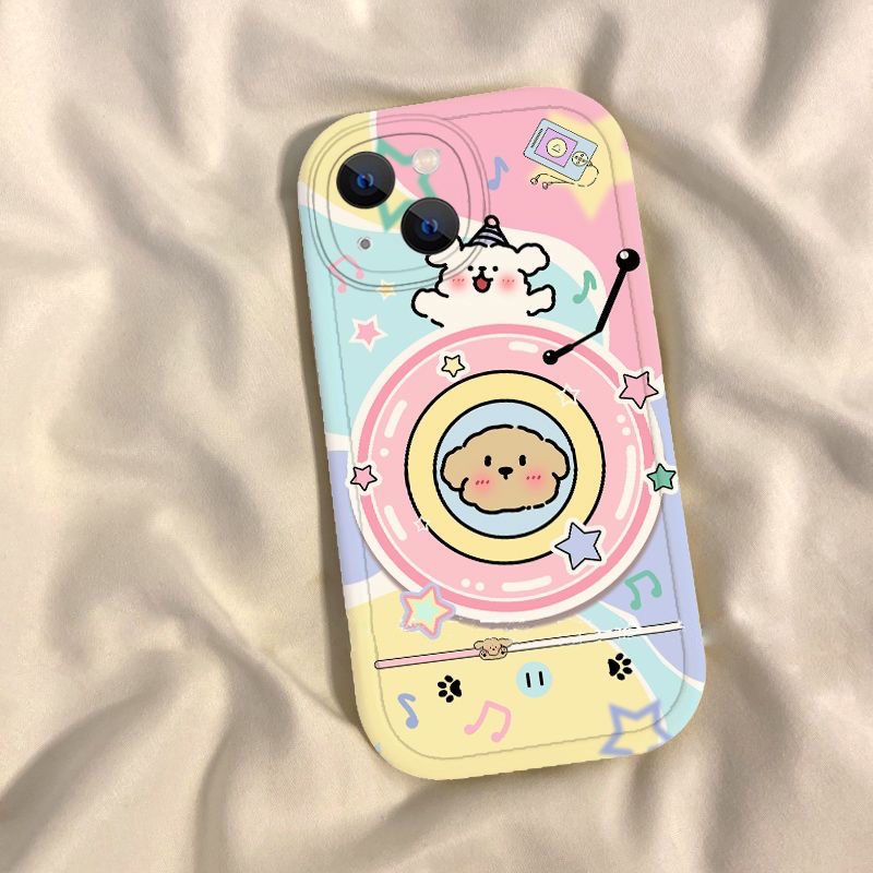 Ốp Điện Thoại silicone In Hình Mèo Âm Nhạc Cho iphone 7 7plus 8 8plus xs xr 11 12 13 14 pro plus promax