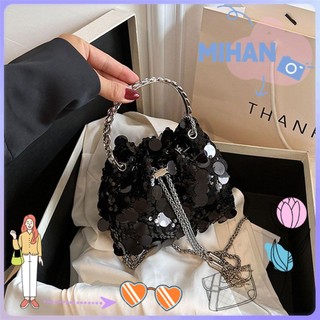 Túi xách mini đính kim sa dây xích đeo vai mihanna11