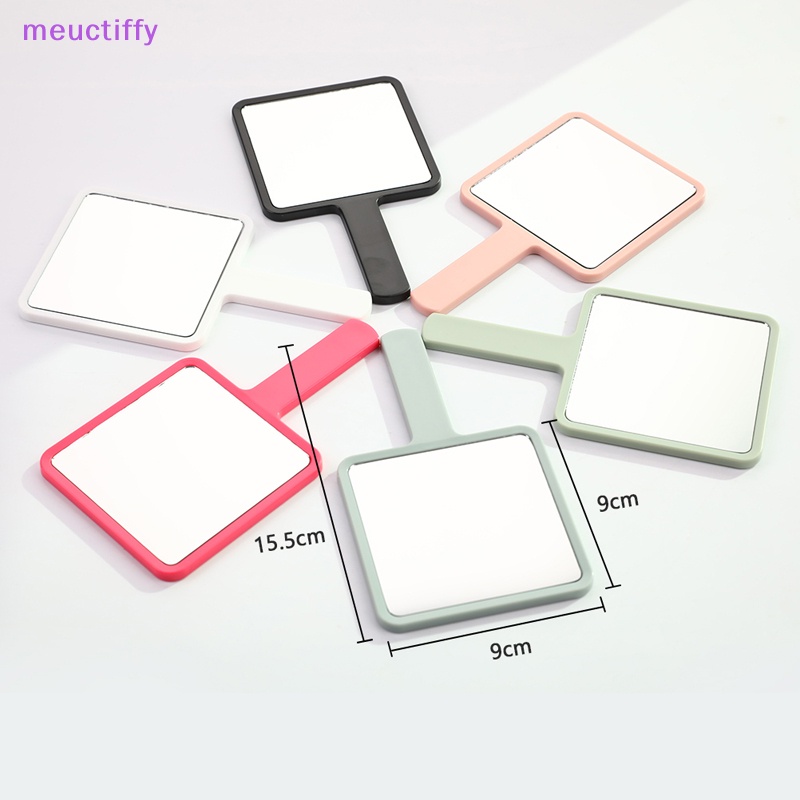 Gương Trang Điểm Cầm Tay Hình Vuông Có Tay Cầm Tiện Lợi