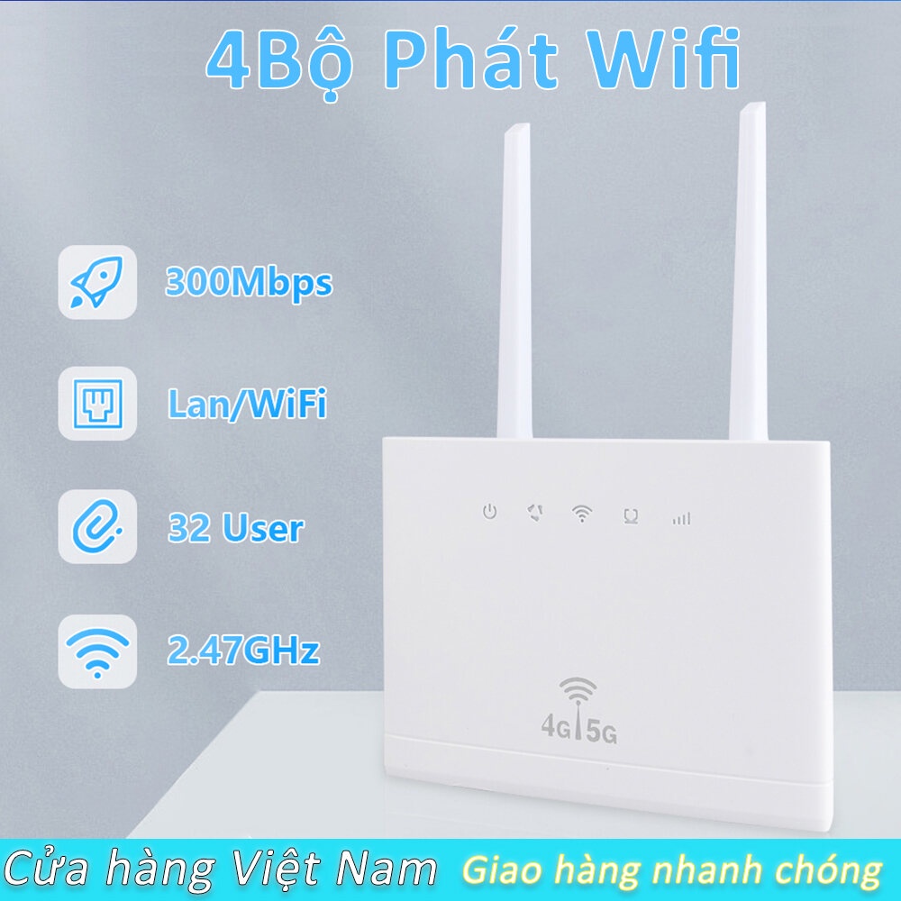 LAMJAD - Router Wifi băng tần kép 4G/5G AC Router WIFI 300Mbps, Router WiFi 4G không dây