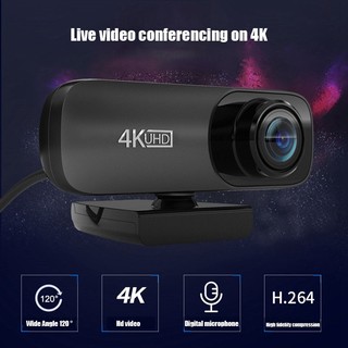 Webcam 4K Uhd 3840X2160P Webcam 800W Pixels Camera Máy Tính 120° Groothoek Web Camera Met Microfoon