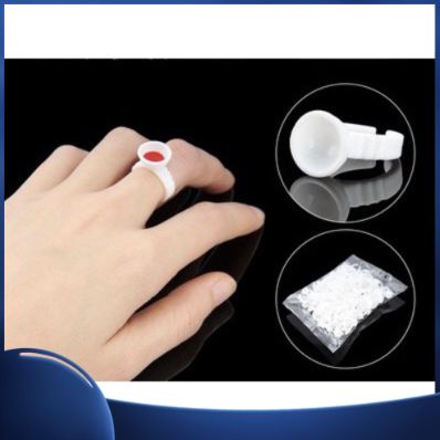 Nhẫn đựng mực phun xăm ,sáp điêu khắc ,keo nối mi
