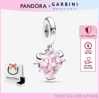 Charm bạc s925 pandora pink family tree & heart dangle charm 1286 gia đình