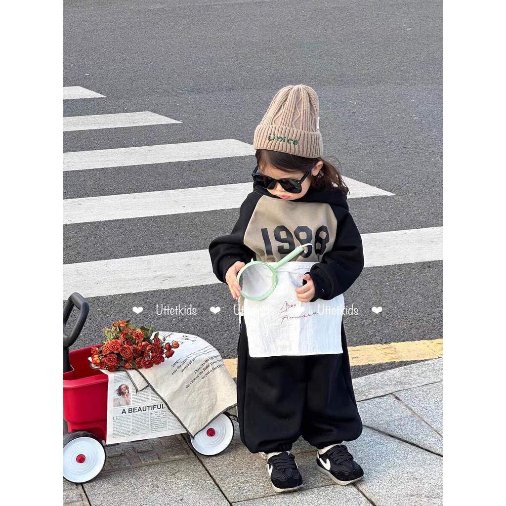 MŨ LEN PHONG CÁCH HÀN QUỐC DÀNH CHO BÉ GÁI VÀ BÉ TRAI VÀNH 49-52CM