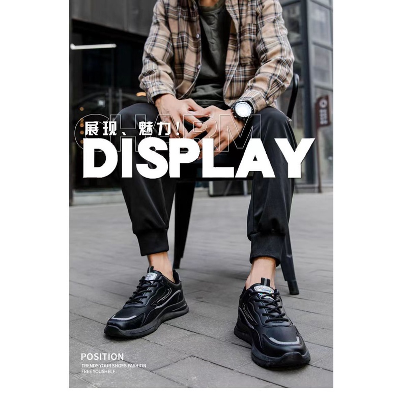 Giày Thể Thao Da Chống Thấm Nước Thời Trang Cho Nam