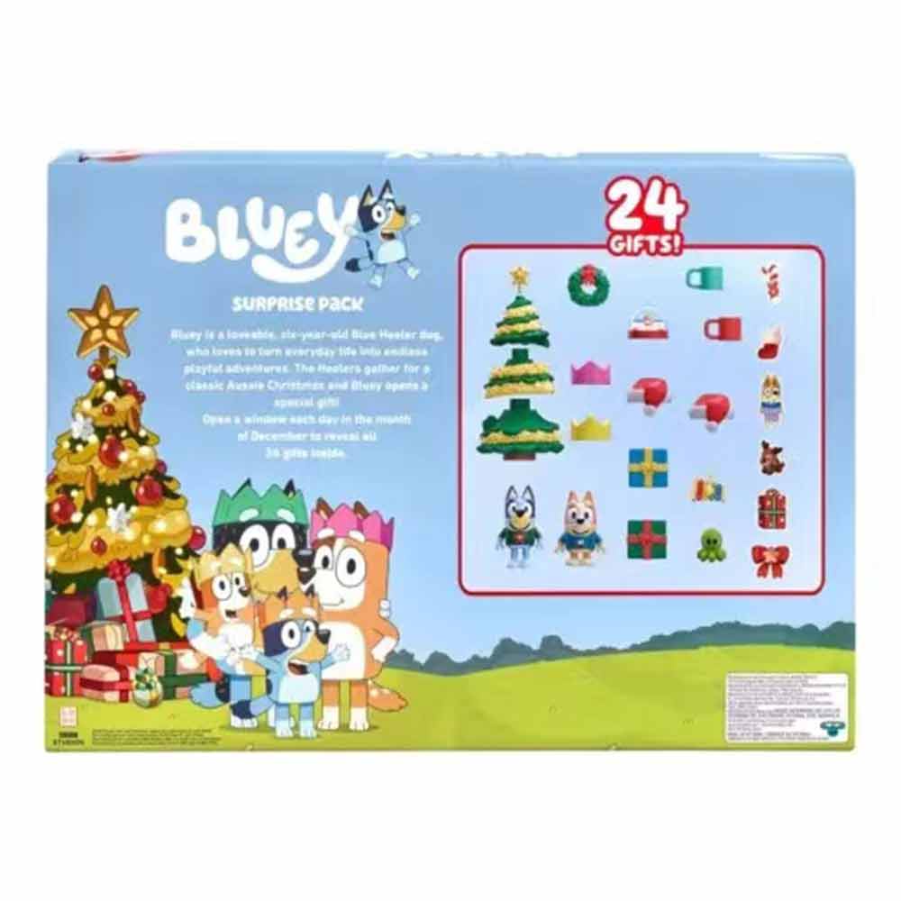 Bluey Christmas Calendar Blind Box Blind Box Toy Ideas Contains 24 Gifts Surprise Toys