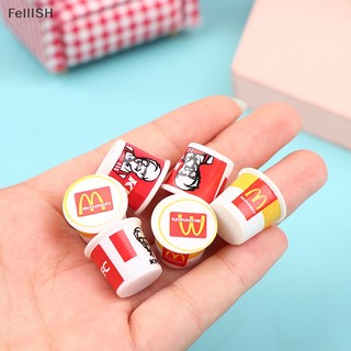 Set 5 mô hình thức ăn nhanh mini kfc family tỉ lệ 1 / 12 439br