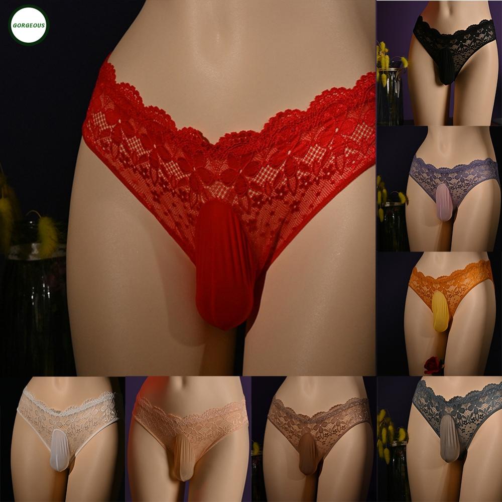 New Coming~Mens Underwear See Through Ball Pouch Briefs Crotchless Slight Stretch#Home Essentialses