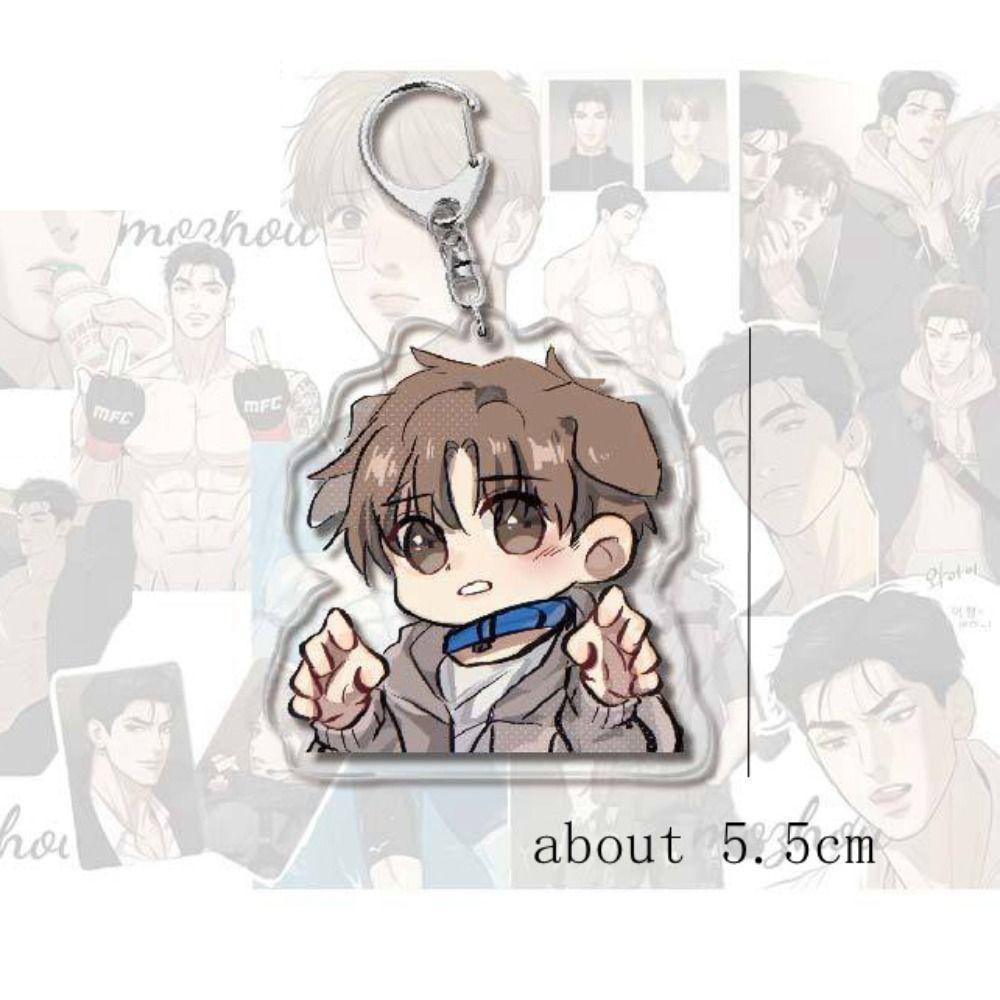 Lanfy manwha jinx Móc Khóa Mô Hình manwha jinx Hoạt Hình jaekyung kim dan Bằng acrylic Mặt Dây Chuyền anime bl manwha jinx