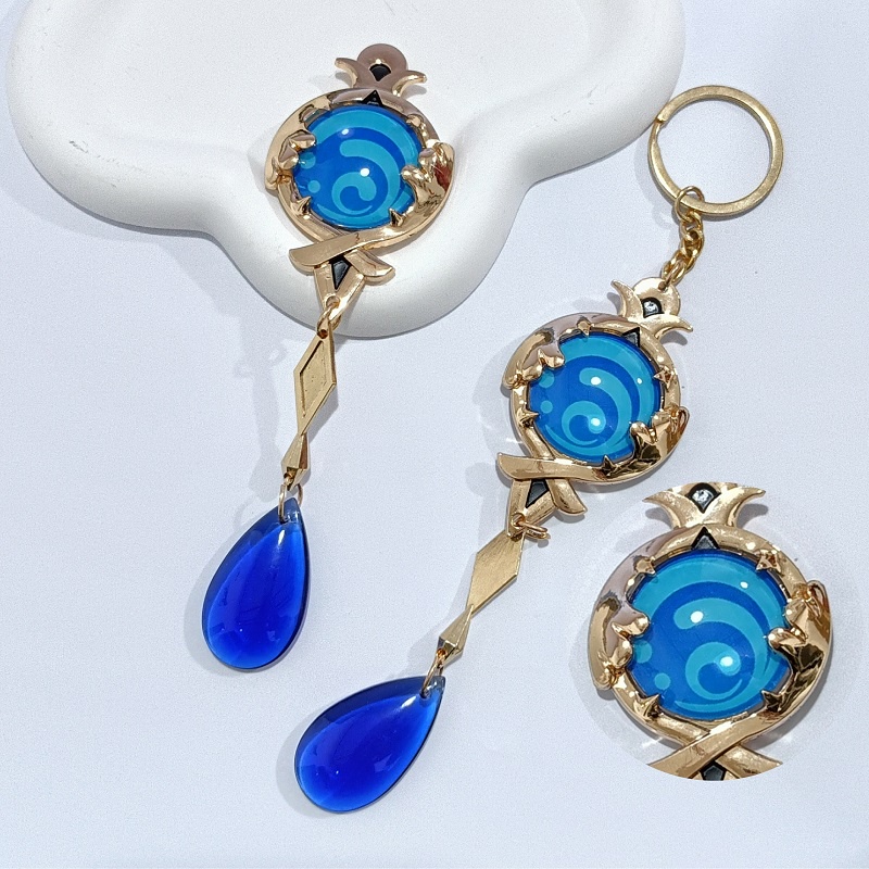 Furina Móc Khóa Kim Loại Phát Quang Hình Tiểu Thuyết