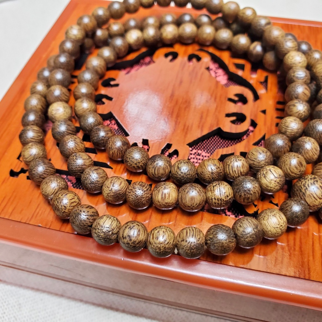 Vòng Tay Trầm Hương 108 Hạt Phong Thủy - Trầm Tốc Việt Thiên Trầm Hò m