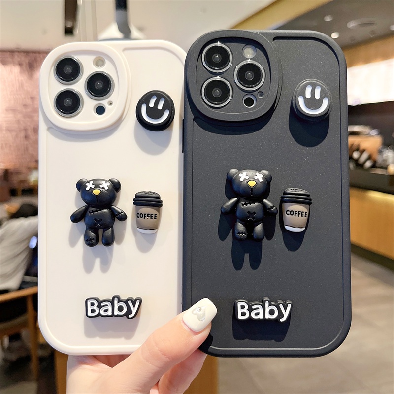 Bộ Dụng Cụ Bảo Vệ An Toàn Khi Sử Dụng Máy In Hoạt Hình Dễ Thương Tiện Dụng Cho Bé Iphone15 7 8 Plus XR X XS 11ProMax Soft Silicone Cover For Iphone 11 12 13 14 Pro Max