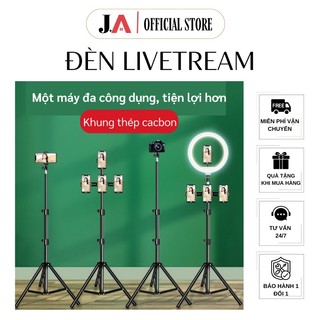 Đèn Livestream 16, 26cm Để Bàn Kiêm Kẹp Điện Thoại, iPad đa năng Quay TikTok - Bán Hàng - Vblog (JA OFFICIAL)