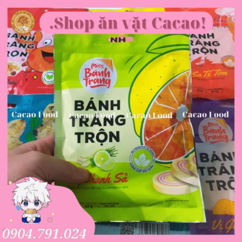 COMBO 20 BỊCH BÁNH TRÁNG TRỘN MISS VỊ PHÔ MAI/CHANH SẢ/GÀ QUAY/RONG BIỂN/SA TẾ BÒ/SA TẾ TÔM 20Gram Vinasnack