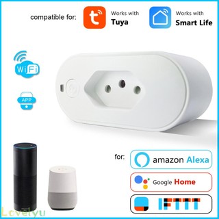 ⭐LOVE⭐ Tuya WiFi For Zigbee Smart Plug 16A Brazil Socket with Overload Protection