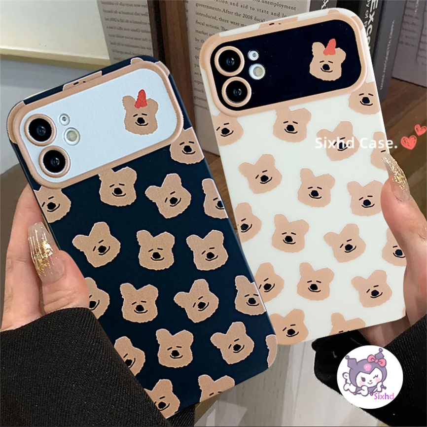 Ốp Lưng Vivo Y17 Y16 Y15 Y17s Y11 Y02 Y02s Y20 Y16 Y27 Y20i Y20s Y12S Y12A Y21s Y15A Y15S Y33s Y22 Y36 Y35 Y20G Y30G Y1S Sixhd Ốp Điện Thoại silicon Mềm Họa Tiết Đầu Gấu Cho