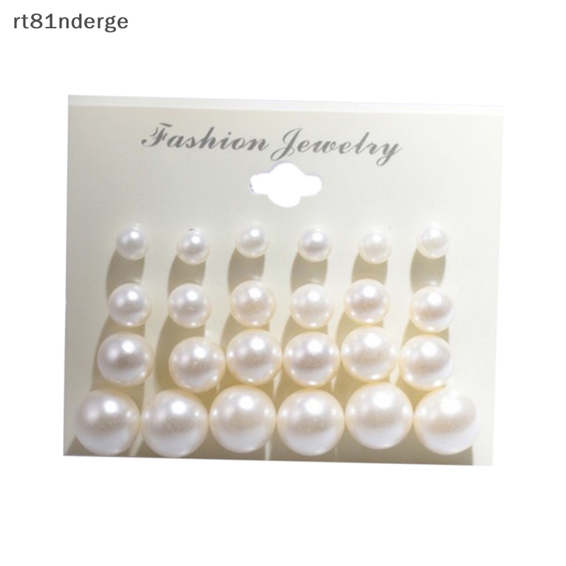 Set 12 Đôi Khuyên Tai Đính Ngọc Trai Nhân Tạo Thời Trang
