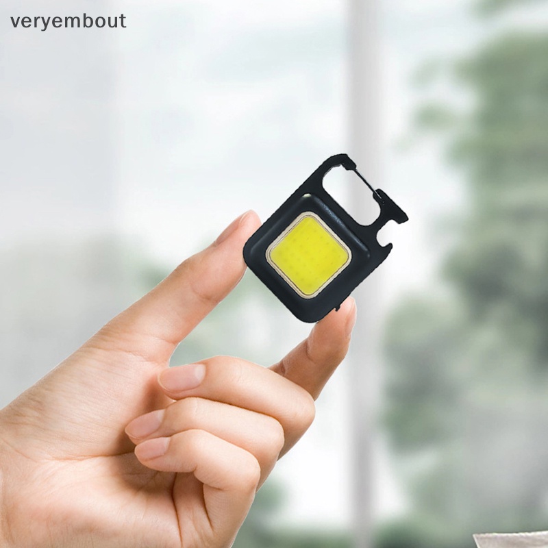 Móc Khóa Đèn Pin led mini Bỏ Túi Có Thể Sạc Lại Bằng Cổng usb