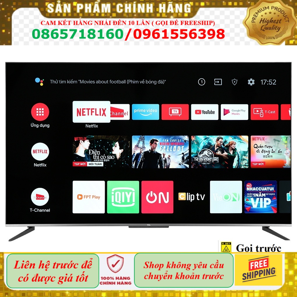 =&gt; Android Tivi QLED TCL 4K 65 inch 65Q726