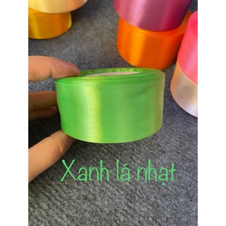 Cuộn ruy băng lụa 4cm ( cuộn )làm hoa hồng lụa