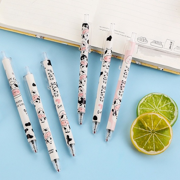 Bút Nước Mực Đen Ngòi 0.5Mm Dạng Nhấn Kiểu Dáng Dễ Thương Cho Học Sinh