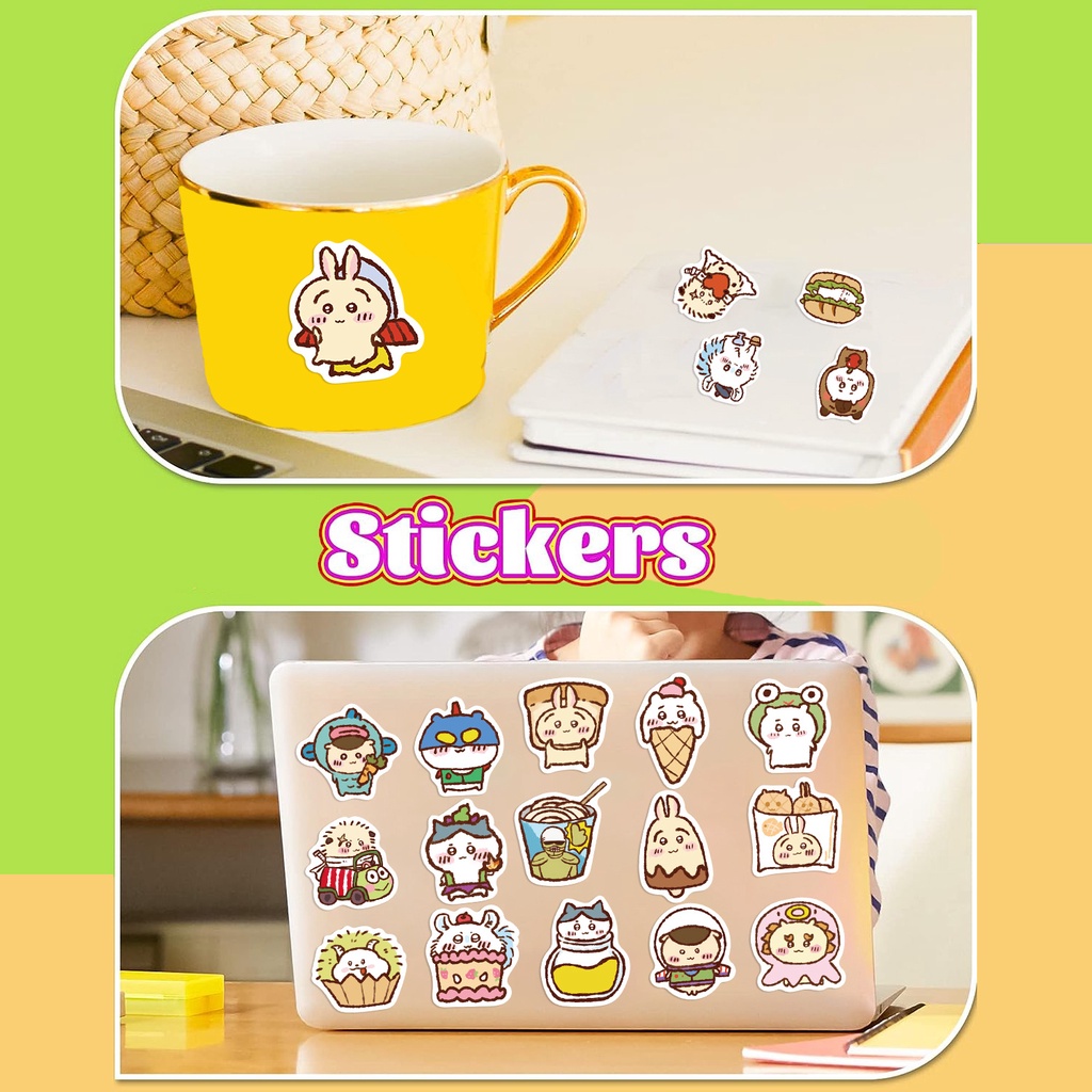 Bộ 65 Miếng Dán Trang Trí Mũ Bảo Hiểm / Bút Chì Họa Tiết graffiti Dễ Thương Chống Thấm Nước