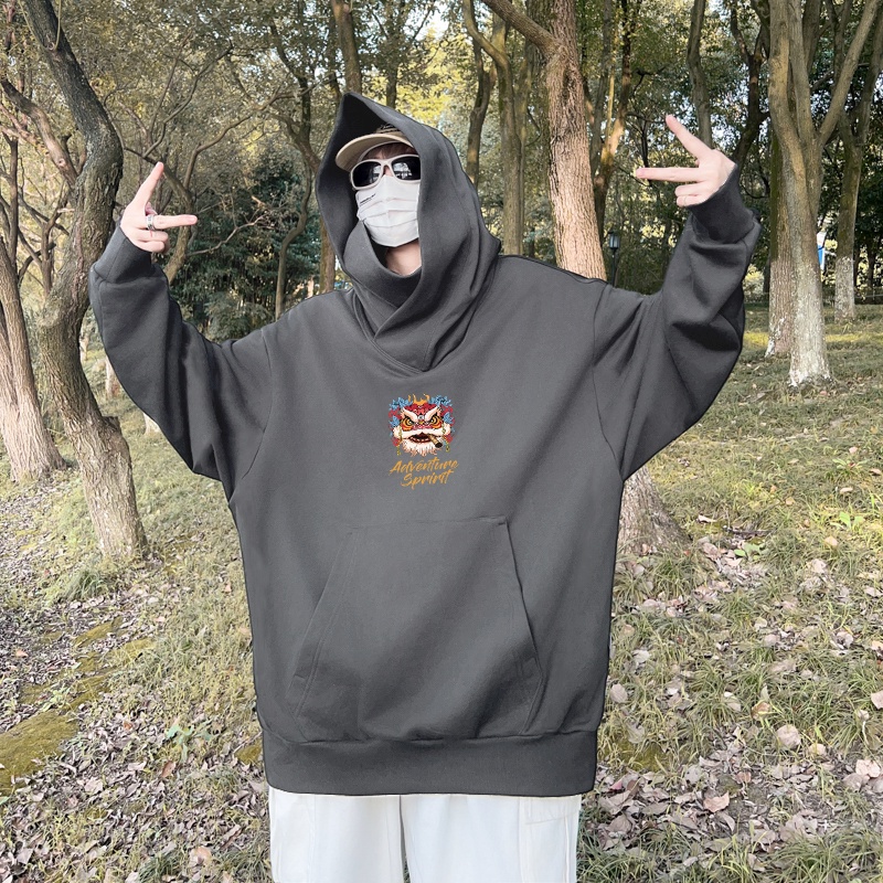 Áo Hoodie cotton Dày Dáng Rộng Thời Trang Cao Cấp Cho Nam Nữ