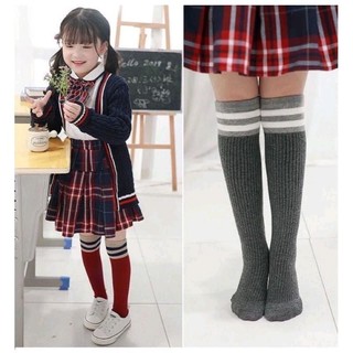 Set 5 đôi tất gối cho bé mặc váy đồng phục phong cách Hàn đáng yêu