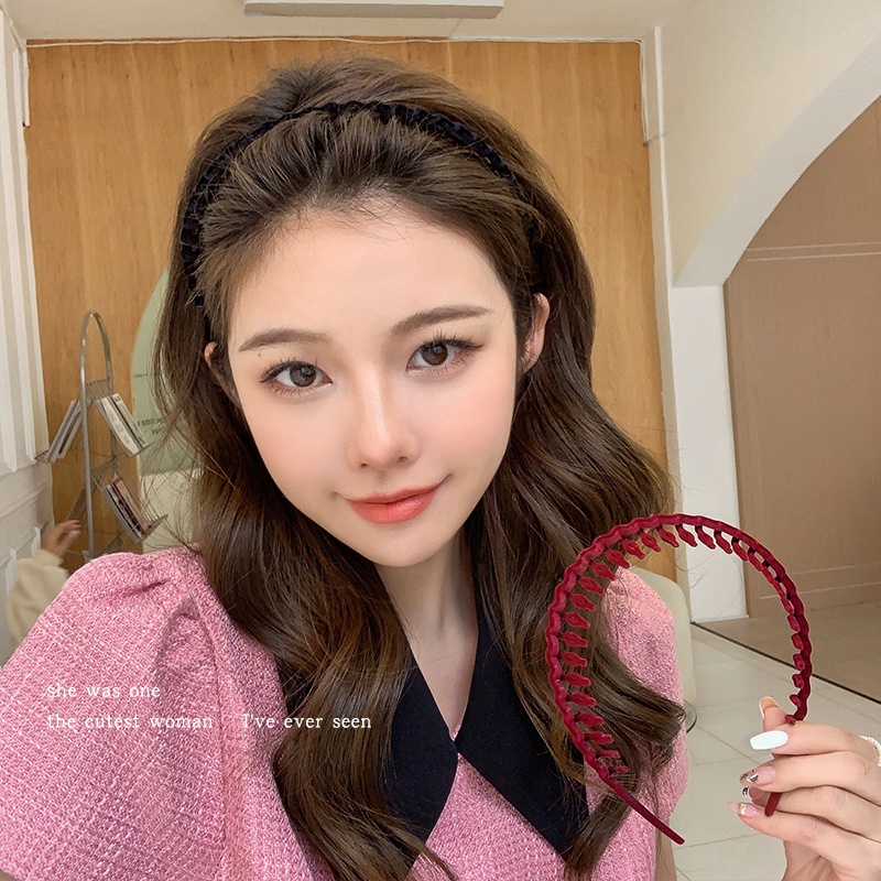 Set 3 Băng Đô Cài Tóc Co Giãn Đơn Giản Thời Trang Hàn Quốc Cho Nữ