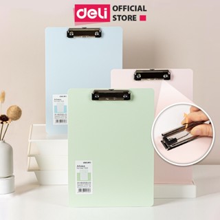 Trình Ký Đơn Nhựa A4 Deli - Bìa Kẹp Giấy Tài Liệu Kẹp Hồ Sơ A4 Một Mặt Màu Pastel