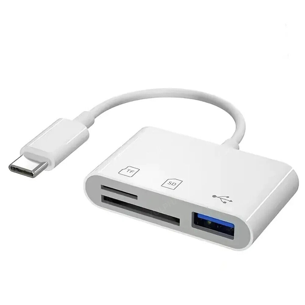 Đầu Đọc Thẻ Nhớ tf sd otg usb-c Cho iphone 15 pro max