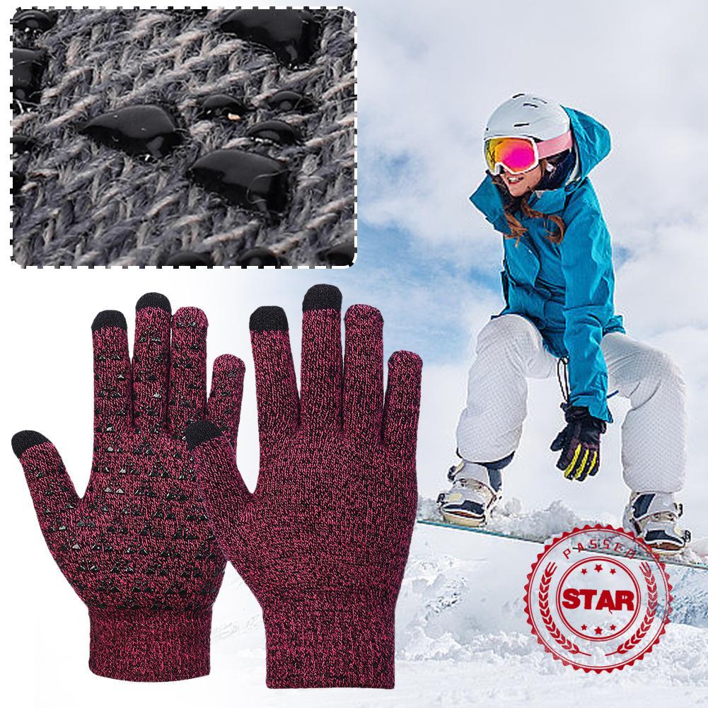 Găng Tay Lông Nhung Dày Dặn Ấm Áp Chạm Màn Hình Cảm Ứng s9c0