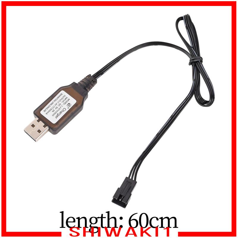 Cáp Sạc usb 7.4v 3 pin Có Đèn led Thông Dụng Cho Xe Hơi Xe Tải Đồ Chơi Điều Khiển Từ Xa