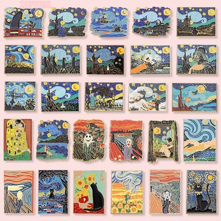 Tranh Sơn Dầu van Gogh 'S Starryenamelpins Sáng Tạo