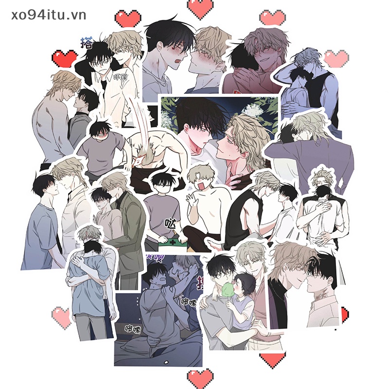 Xoitu Set 70 sticker Dán laptop diy Hình manga seungho baek Nkyum bl manwha Dễ Thương Làm Quà Tặng Trang Trí