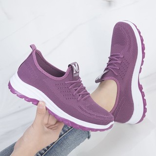 Giày sneaker đế bằng thiết kế thoáng khí thời trang mới 2024 cho nữ