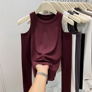 Áo Thun Nữ Tay Dài Hở Vai Thời Trang Phong Cách Hàn Quốc