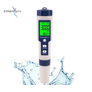Máy kiểm tra muối kỹ thuật số độ chính xác cao 5 trong 1 chống thấm nước ip67