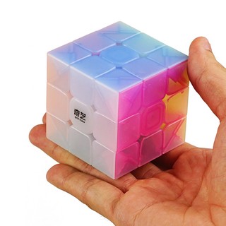 3x3 Cube QiYi Jelly Color Professional Cube Puzzle Speed Cube Educational Toys For Kids Original