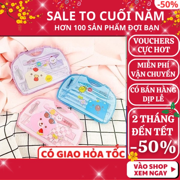 Bộ Compa, thước kẻ📐📏FREESHIP🚛 Bộ Compa, thước kẻ cực đẹp, tiện lợi và giá rẻ ( chọn mẫu nam hoặc nữ ) - Phát Huy Hoàng
