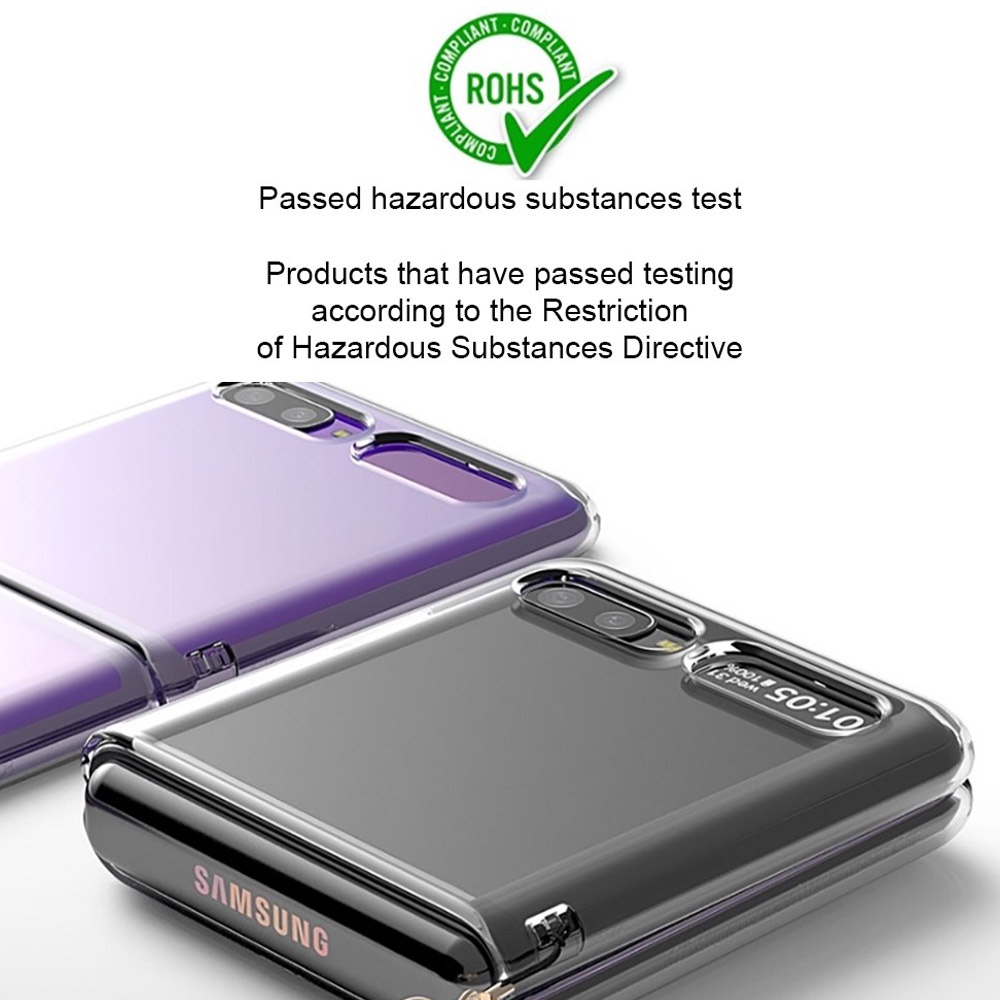 Araree Nukin Case Samsung Galaxy Z-Flip Clear Phone Cover Screen Protector Korea