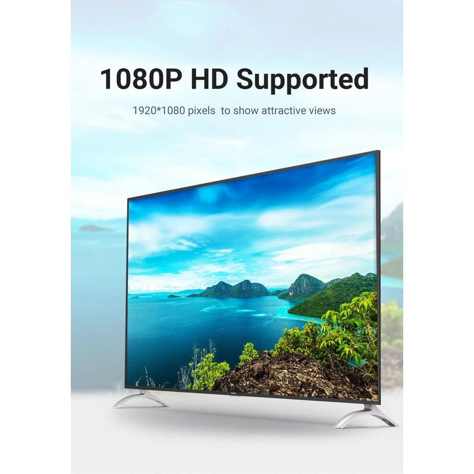 Vention Dây Cáp vga Sang vga 1080p 1m 1.5m 5m 10m 20m 15 pin Cho Máy Chiếu / Màn Hình / Máy Chiếu / Máy Tính