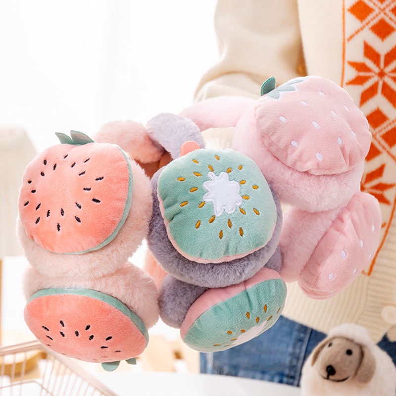 Bịt tai giữ ấm mùa đông hình hoa quả dễ thương YR