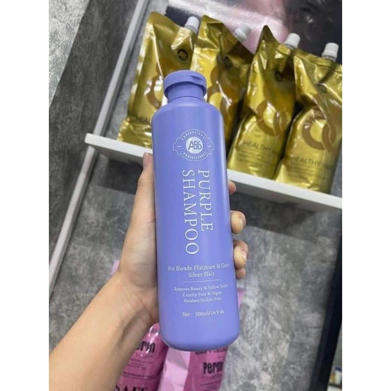 Dầu gội tím khử vàng A86 Purple Shampoo 500ml