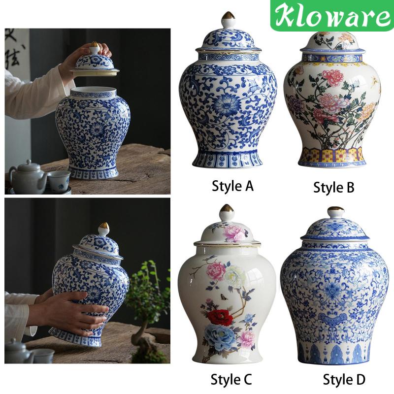 Hũ Sứ Đựng Sơn Màu Vẽ Tay Xinh Xắn 1300ml