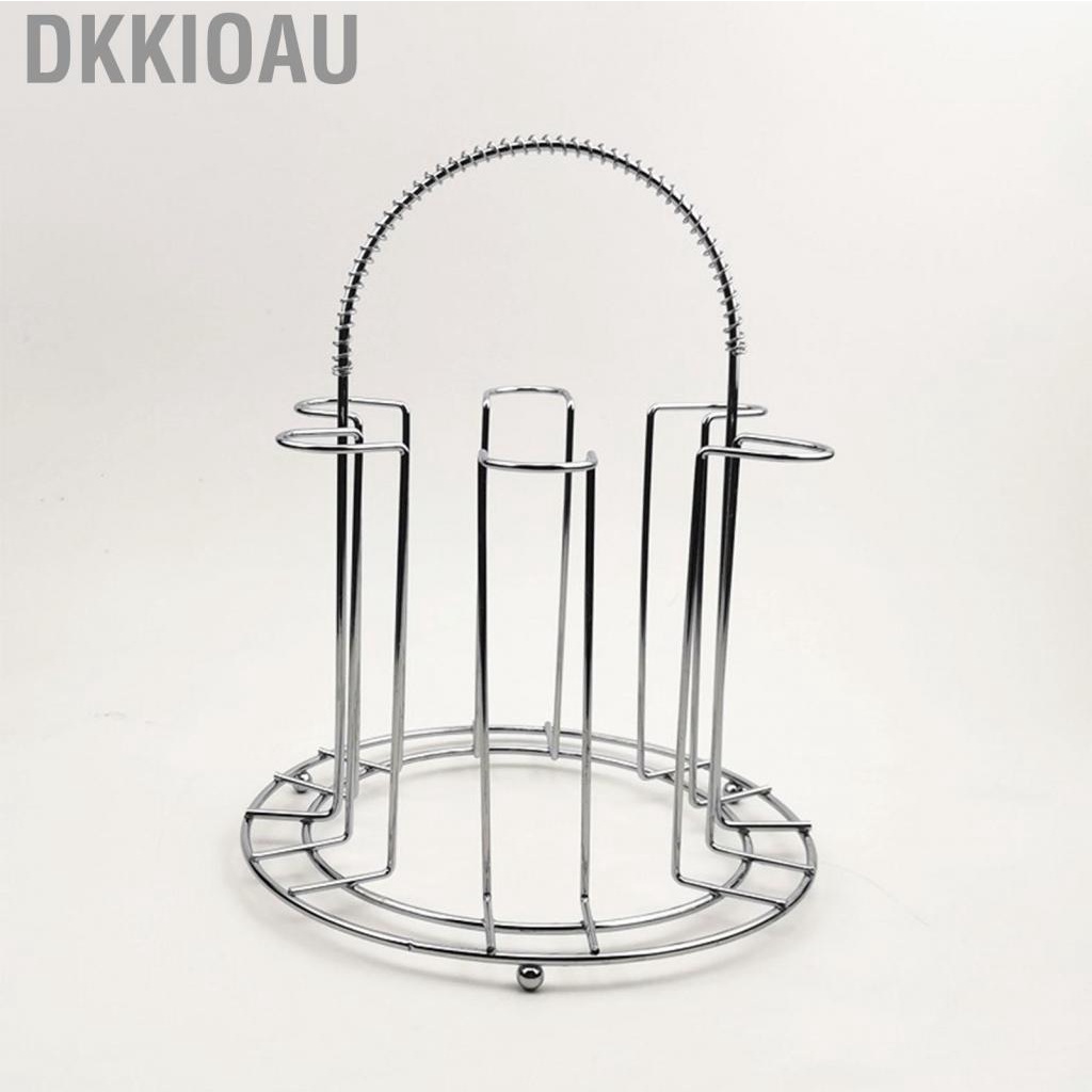 Dkkioau Glass Water Cup Rack Bracket Stainless Steel Household Draining Storage Holder for Party