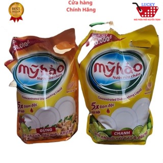 Nước rửa chén Mỹ Hảo đậm đặc 5x (3,6kg/túi) Hương chanh hương gừng
