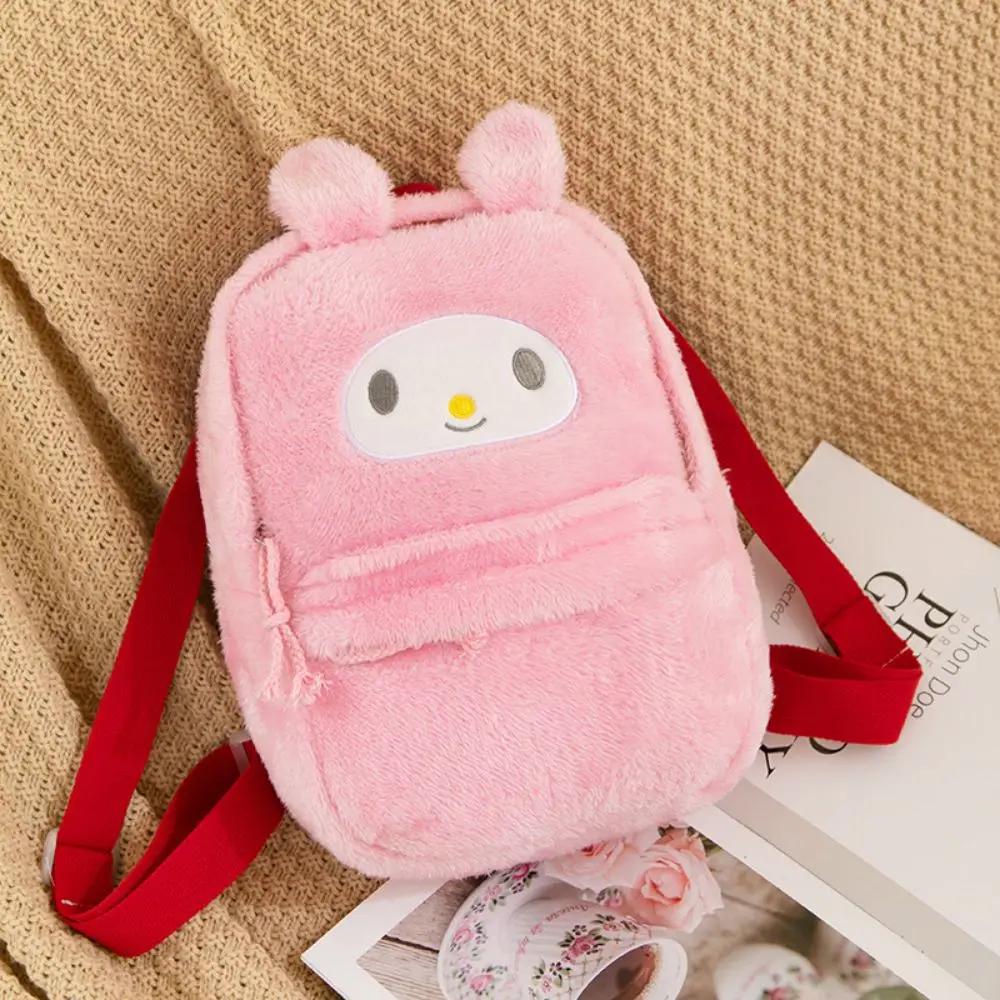 Sanrio Ba Lô Đeo Vai Cỡ Lớn Họa Tiết hello kitty kuromi mymelody cinnamoroll Nhồi Bông Dễ Thương Cho Nữ